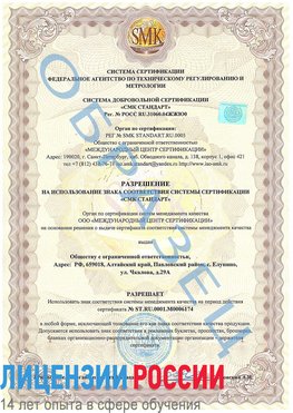 Образец разрешение Внуково Сертификат ISO 22000